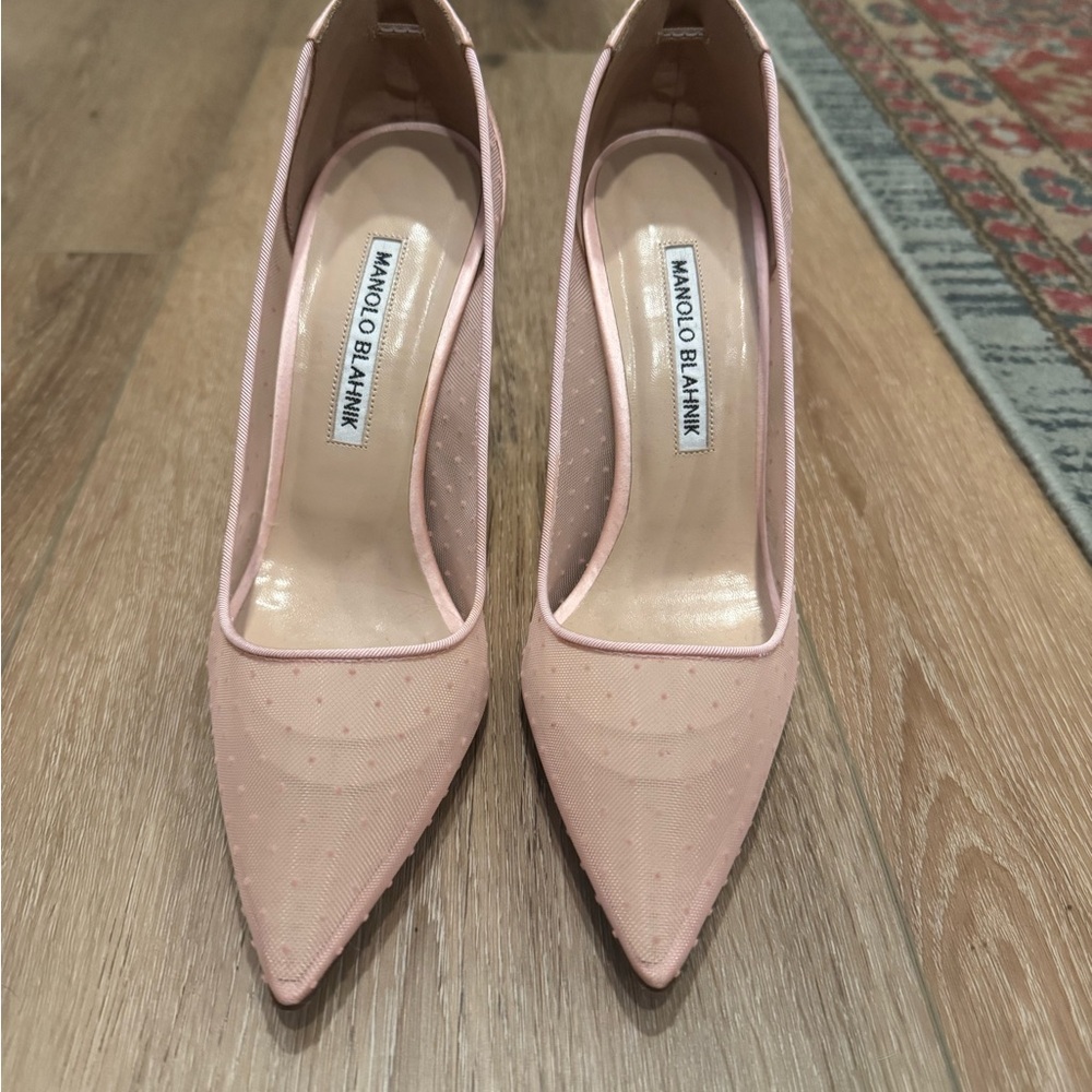Manolo Blahnik Blush Pink Heels